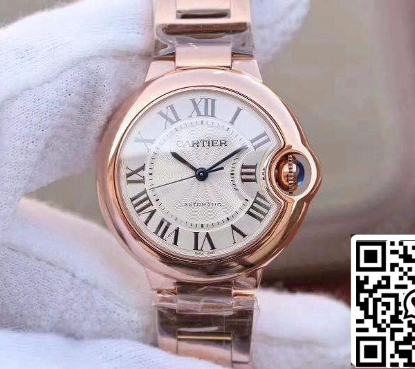 Ballon Bleu De Cartier 33MM W6920068 V9 Factory 1:1 Best Edition Swiss ETA2671 Rosegold