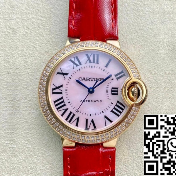 Ballon Bleu De Cartier 33MM WJBB0033 1:1 Best Edition 3K Factory Red Strap