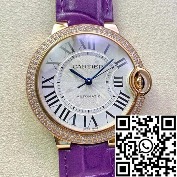 Ballon Bleu De Cartier 36MM WJBB0009 1:1 Best Edition 3K Factory Diamond Bezel