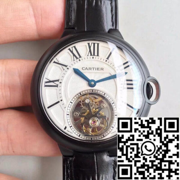 Ballon Bleu De Cartier Tourbillon Men Watches 1:1 Best Edition Swiss Tourbillon White Dial