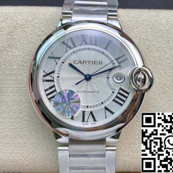 Ballon Bleu De Cartier W69012Z4 42MM 1:1 Best Edition AF Factory Silver White Dial