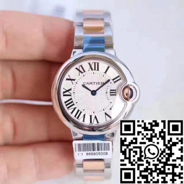 Ballon Bleu De Cartier W6920084 V6 Factory 1:1 Best Edition Swiss Ronda Quartz White Dial