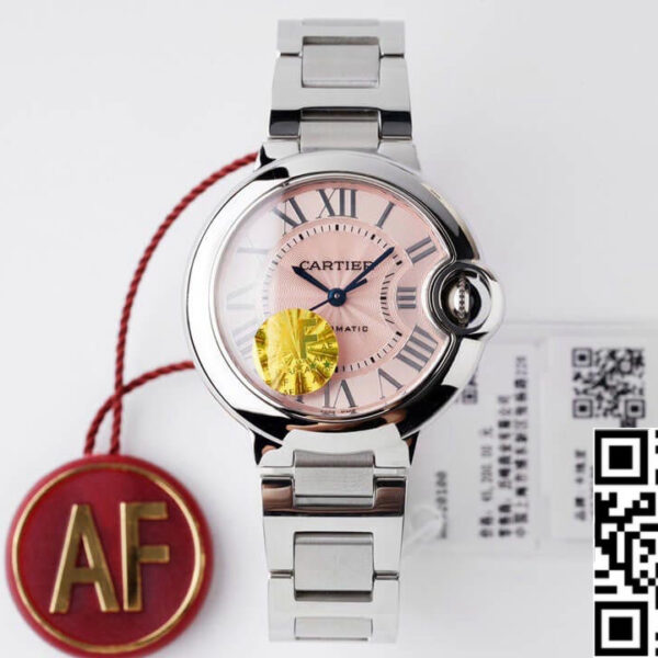 Ballon Bleu De Cartier W6920100 33MM 1:1 Best Edition AF Factory Pink Dial