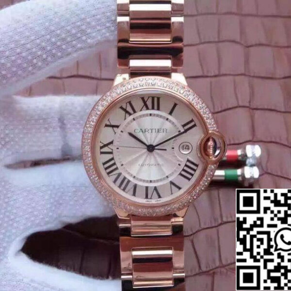 Ballon Bleu De Cartier WE9009Z8 V6 Factory 1:1 Best Edition Swiss ETA9015 White Dial