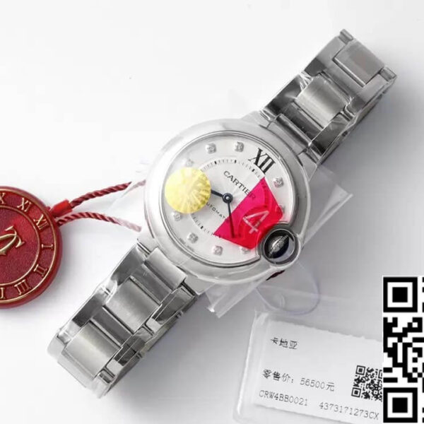 Ballon Bleu De Cartier WE902074 33MM 1:1 Best Edition AF Factory Silver Dial