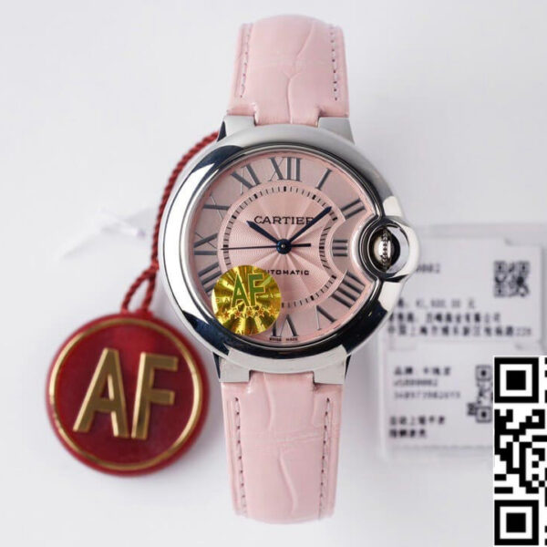 Ballon Bleu De Cartier WSBB0002 33MM 1:1 Best Edition AF Factory Pink Dial