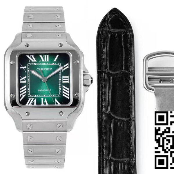 Cartier Santos De Cartier WSSA0062 Green Dial1:1 Best Clone 35.1 mm BV Factory