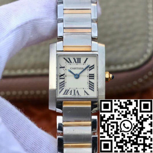 Cartier Tank Francaise Ladies Two Tone W51007Q4 1:1 Best Edition Swiss Quartz