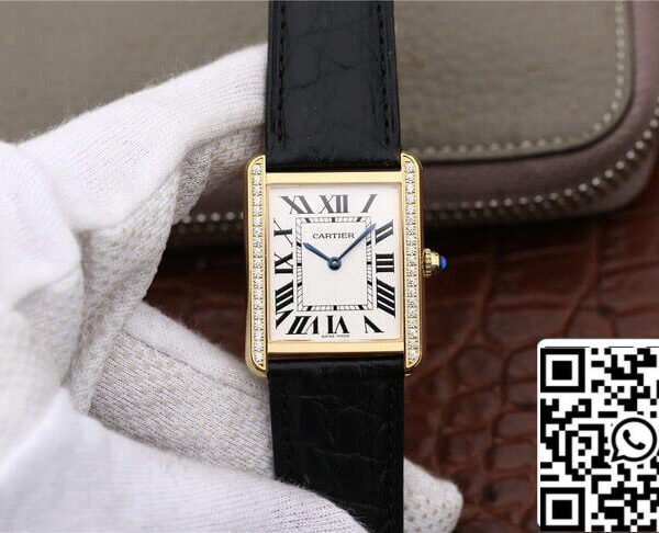 Cartier Tank Ladies 1:1 Best Edition K11 Factory Yellow Gold Diamond