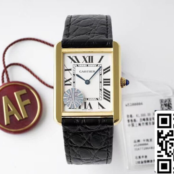 Cartier Tank Quartz W5200004 1:1 Best Edition AF Factory White Dial