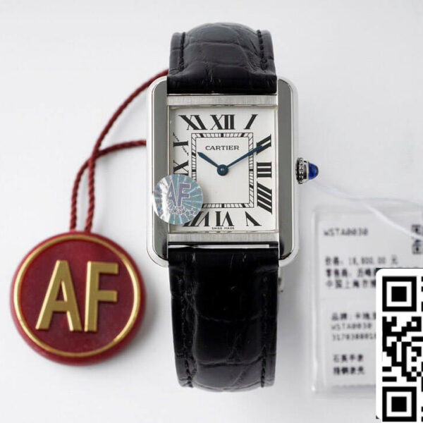 Cartier Tank Quartz WSTA0030 1:1 Best Edition AF Factory White Dial