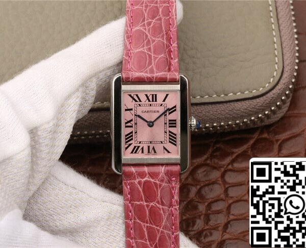 Cartier Tank W5200000 Ladies 1:1 Best Edition K11 Factory Pink Dial