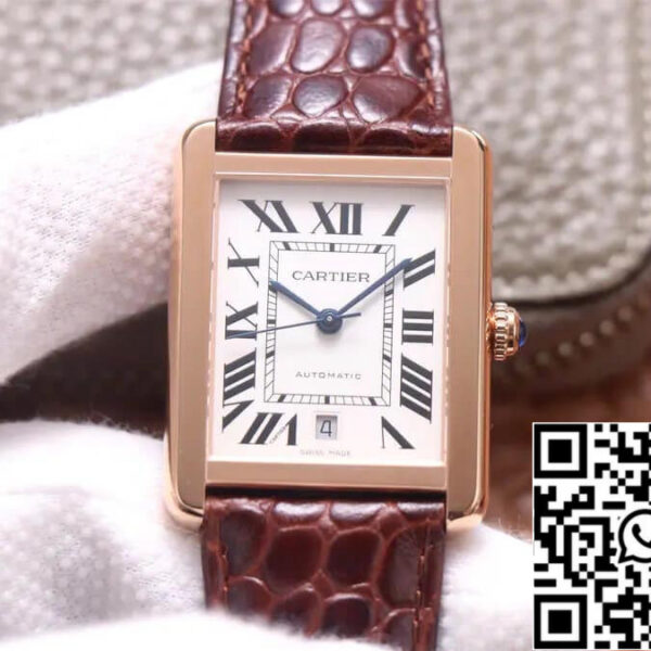 Cartier Tank W5200026 1:1 Best Edition V9 Factory Rose Gold