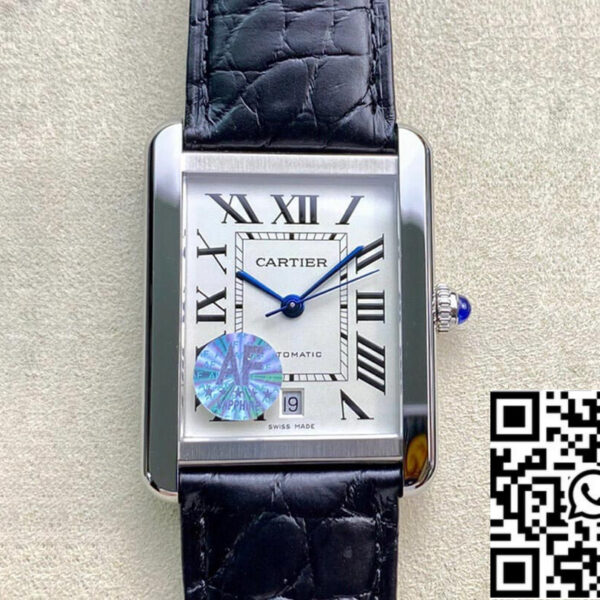 Cartier Tank W5200027 1:1 Best Edition AF Factory Silvery White Dial
