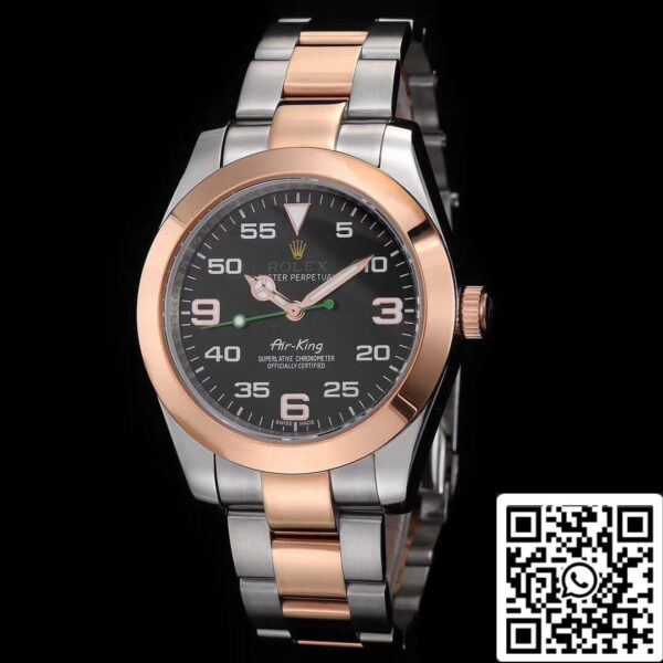 Rolex Air-King 116900 JF Factory 1:1 Best Edition Swiss ETA3131 Rose Gold