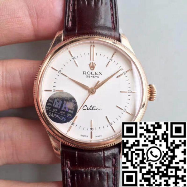 Rolex Cellini 50505 MKS Factory 1:1 Best Edition Swiss ETA3132 White Dial