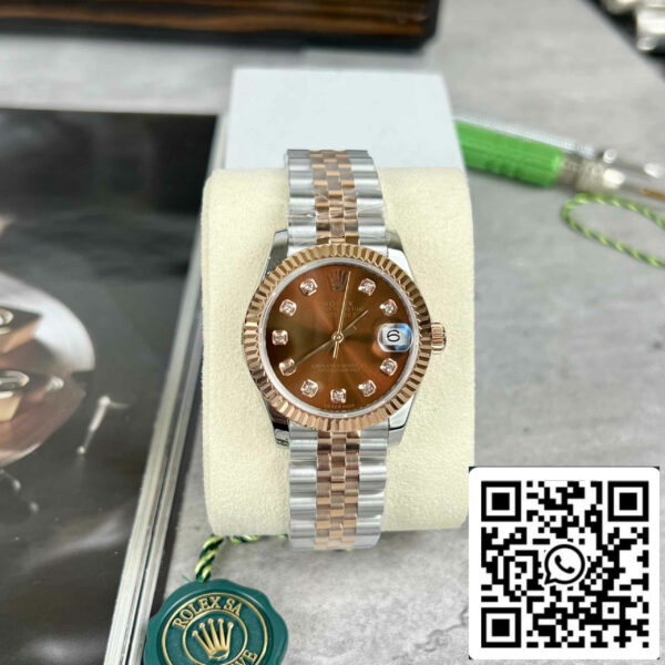 Replica Rolex Lady-Datejust M279171-0011 Oystersteel EW Factory Best Edition 31mm