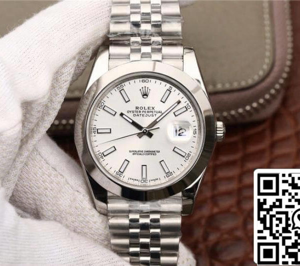 Rolex Datejust 116200 EW Factory Mechanical Watches 1:1 Best Edition Swiss ETA2836 Silver Dial
