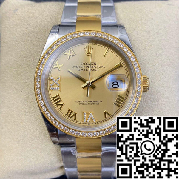 Rolex Datejust 126283 1:1 Best Edition EW Factory Yellow Gold