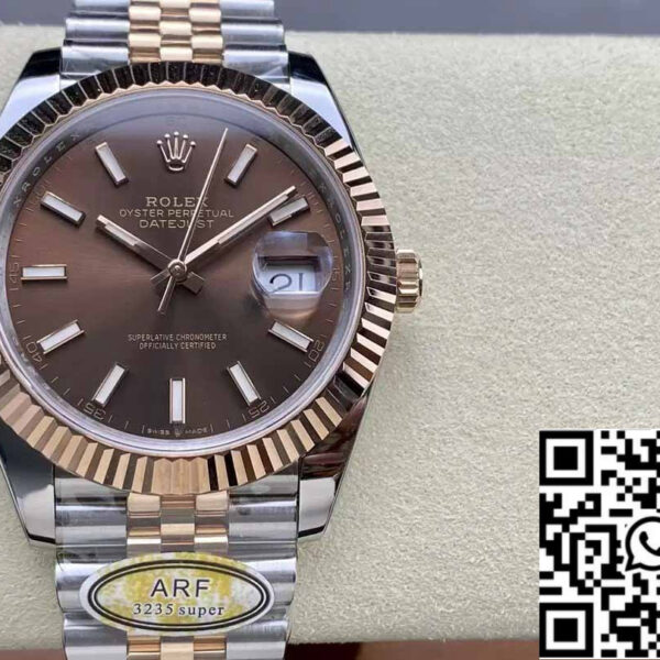 Rolex Datejust 126331-001 ARF Factory 1:1 Best Edition electroplated with 18k gold Jubilee Strap