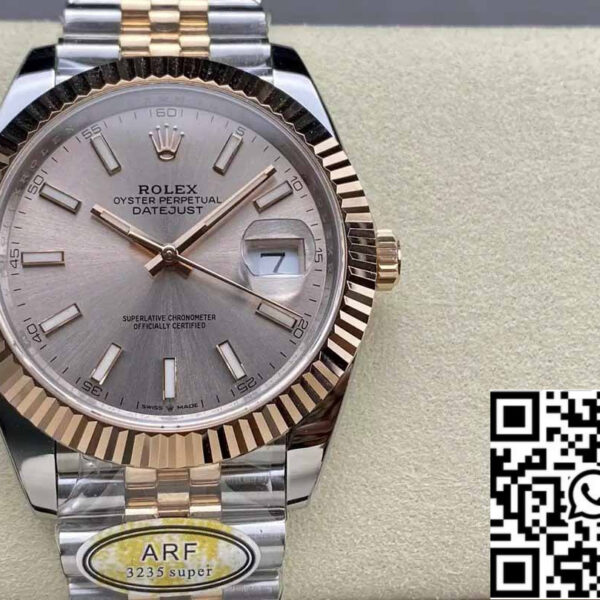 Rolex Datejust 126331-010 Jubilee Strap ARF Factory 1:1 Best Edition electroplated with 18k gold