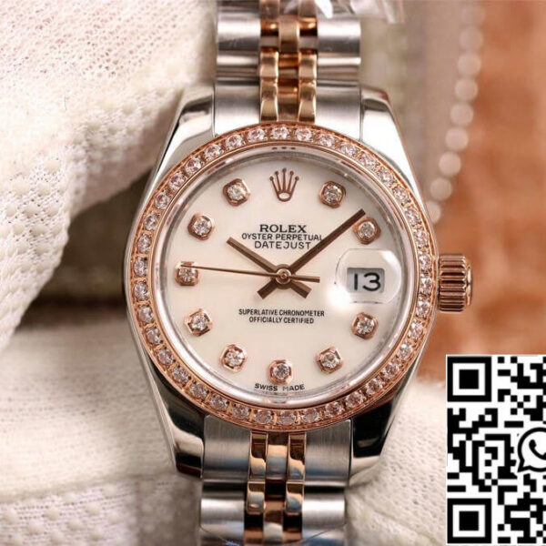 Rolex Datejust 28MM 1:1 Best Edition BP Factory Diamond-set White Dial