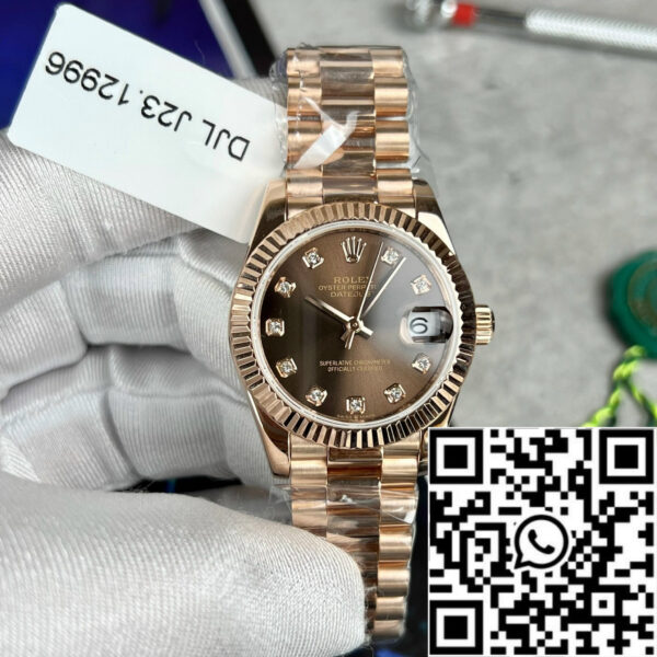 Rolex Datejust 31 278275 wrapped 18k rose gold  1:1 best edition EU replica watch