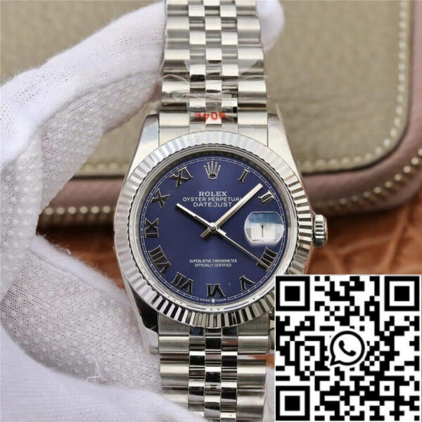 Rolex Datejust 36MM 1:1 Best Edition GM Factory Blue Dial