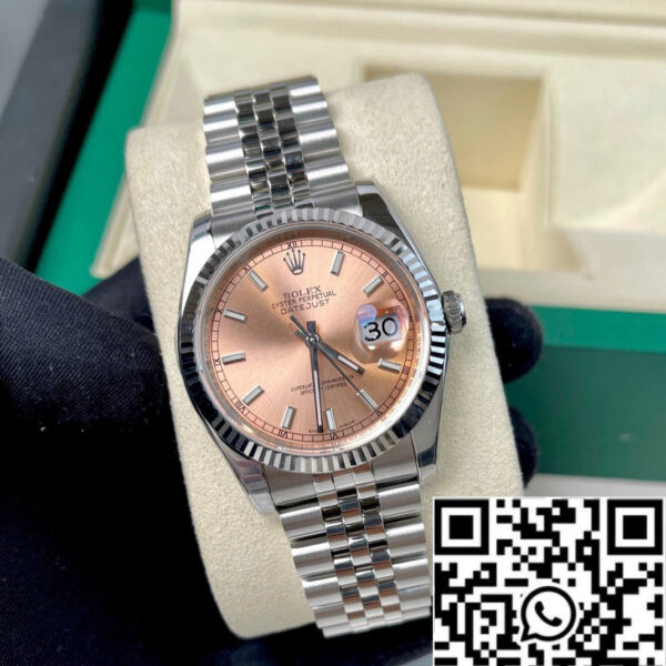 Rolex Datejust 36mm 116234-0090 AR Factory 1:1 Best Edition Swiss ETA3135 Rosegold Dial