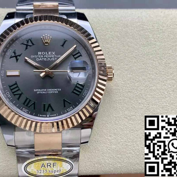 Rolex Datejust 41 126331 Wimbledon Dial ARF Factory 1:1 Best Edition electroplated with 18k gold