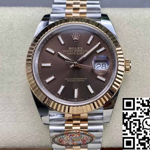 Rolex Datejust 41MM M126331-0002 1:1 Best Edition Clean Factory Rose Gold