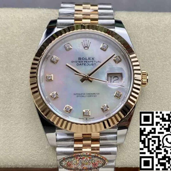 Rolex Datejust 41MM M126331-0014 1:1 Best Edition Clean Factory Mother-Of-Pearl Dial