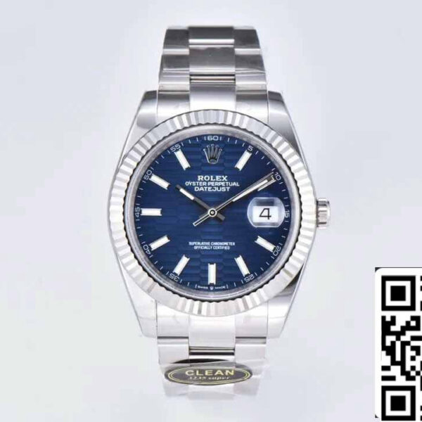 Rolex Datejust 41MM M126334-0031 1:1 Best Edition Clean Factory Blue Dial