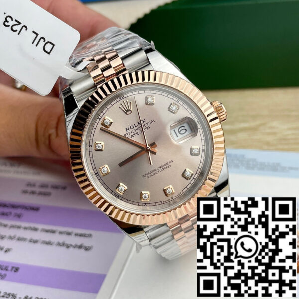 Rolex Datejust 41mm Sundust Dial coated 18K Everose Gold Oyster 126331
