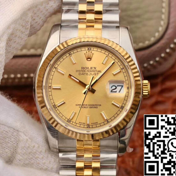Rolex Datejust II 116333 AR Factory 1:1 Best Edition Swiss ETA3135 Champagne Dial