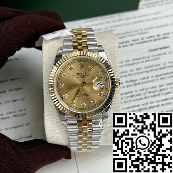 Rolex Datejust II 126333 41mm Best 1:1 Edition 18k Gold filled GM Factory