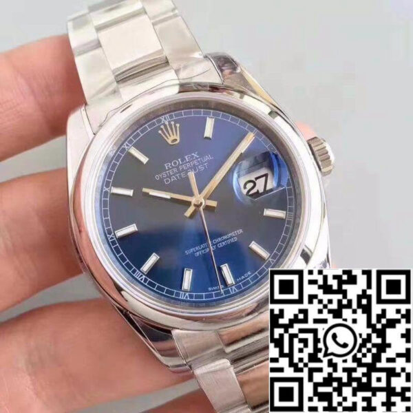 Rolex Datejust II 36mm 116200 AR Factory Blue Dial 1:1 Best Edition Swiss ETA3135