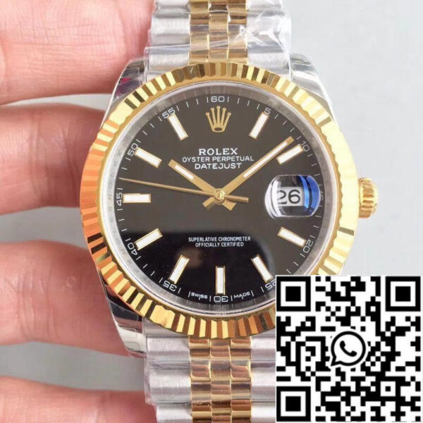 Rolex Datejust II 41mm 126333 EW Factory Men Watches 1:1 Best Edition Swiss ETA3235 Black Dial