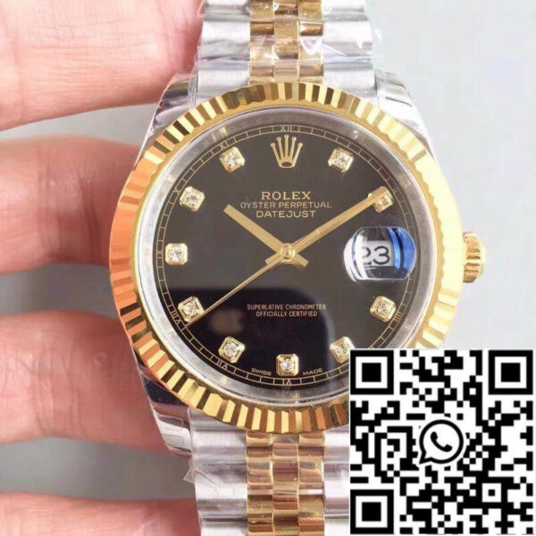 Rolex Datejust II M126333-0013 EW Factory 1:1 Best Edition Swiss ETA3255 Stainless Steel Two Tone Bracelet