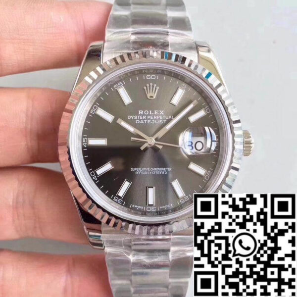 Rolex Datejust II M126334-0014 EW Factory 1:1 Best Edition Swiss ETA3235 Dark Rhodium Dial