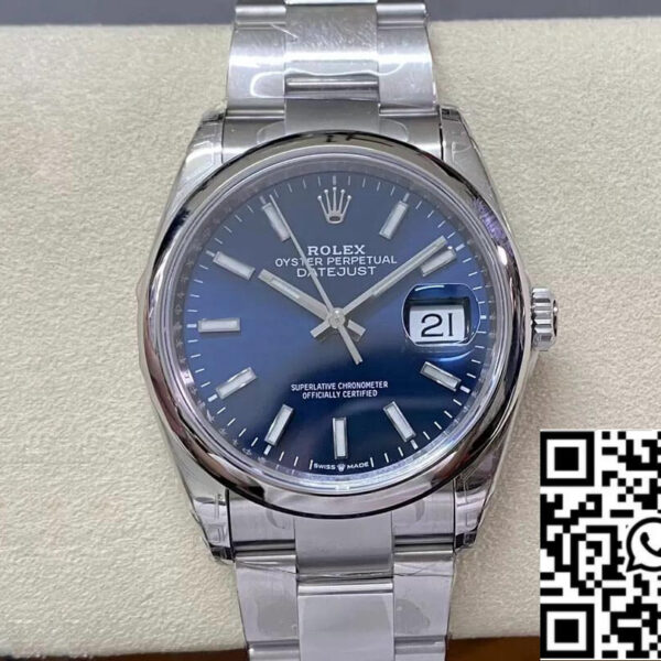 Rolex Datejust M126200-0005 36MM 1:1 Best Edition VS Factory Blue Dial