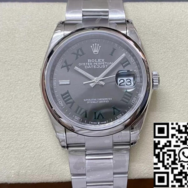 Rolex Datejust M126200-0018 36MM 1:1 Best Edition VS Factory Gray Dial
