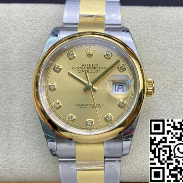 Rolex Datejust M126203-0018 1:1 Best Edition EW Factory Champagne Dial