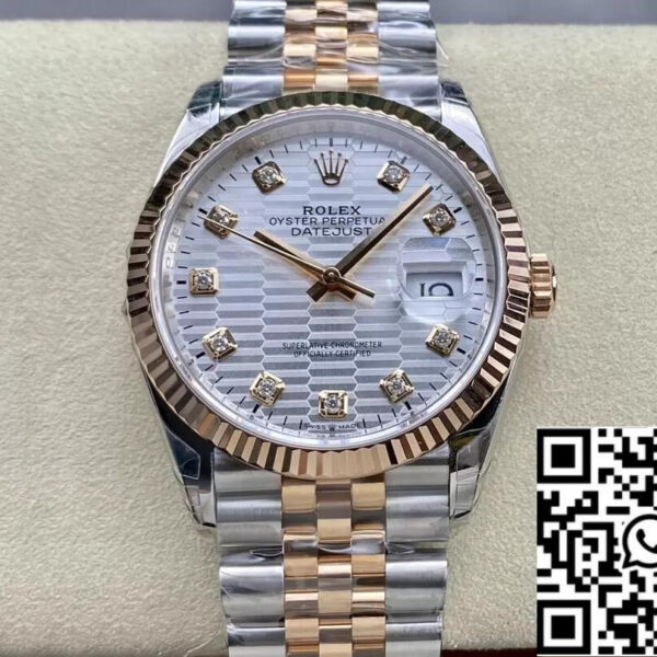 Rolex Datejust M126231-0039 36MM 1:1 Best Edition VS Factory Silver Dial