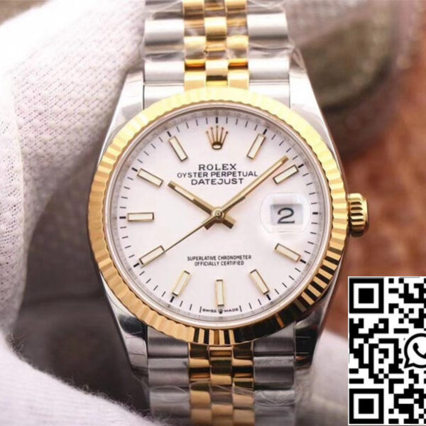 Rolex Datejust M126233-0019 1:1 Best Edition EW Factory White Dial Swiss ETA3235