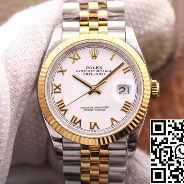 Rolex Datejust M126233-0029 1:1 Best Edition EW Factory White Dial Swiss ETA3235