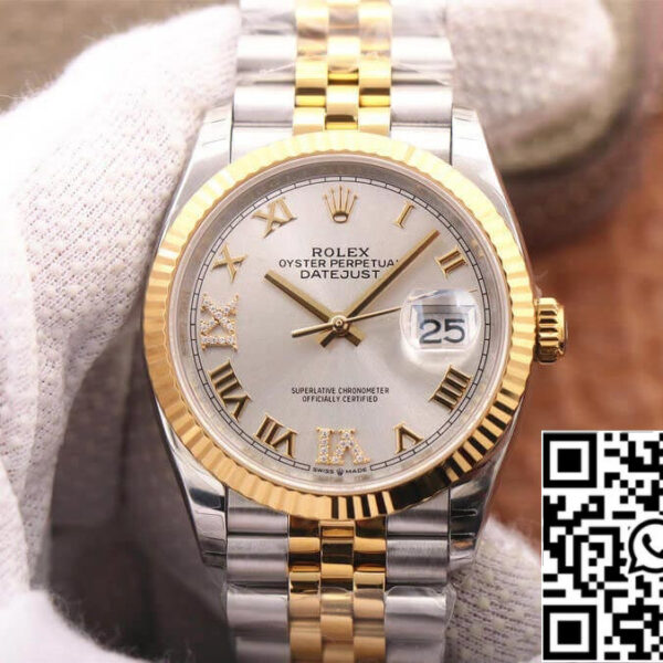 Rolex Datejust M126233-0031 1:1 Best Edition EW Factory Silver Dial