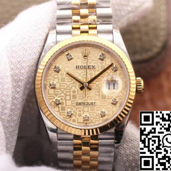 Rolex Datejust M126233-0033 1:1 Best Edition EW Factory Champagne Dial Swiss ETA3235