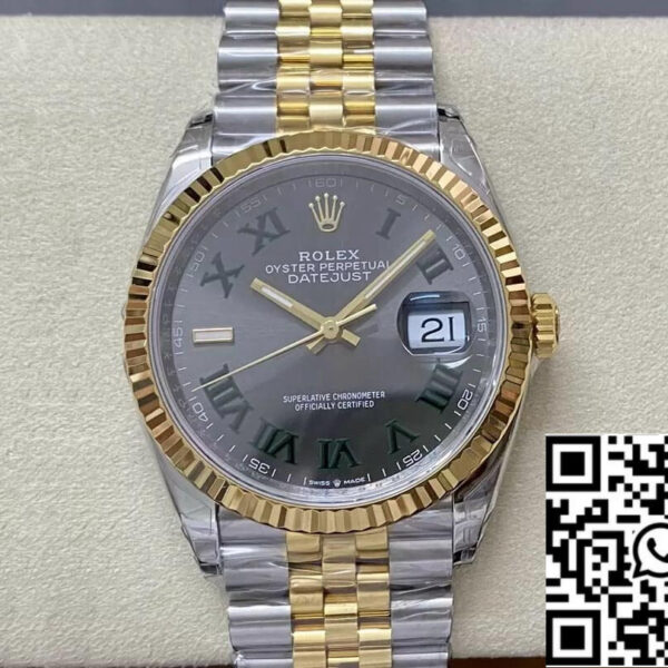 Rolex Datejust M126233-0035 36MM 1:1 Best Edition VS Factory Wimbledon Dial