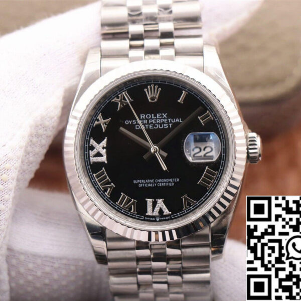 Rolex Datejust M126233 36MM 1:1 Best Edition EW Factory Black Dial